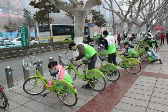 相約宿州公共自行車(chē)，發(fā)揚(yáng)志愿者精神
