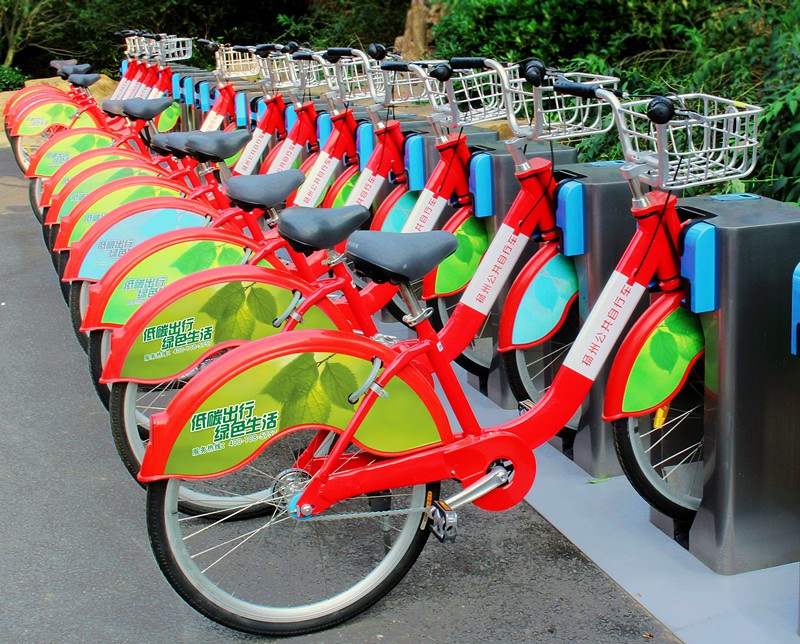 公共自行車(chē)揚(yáng)州配備居全省前列 日均3萬(wàn)多人次騎行