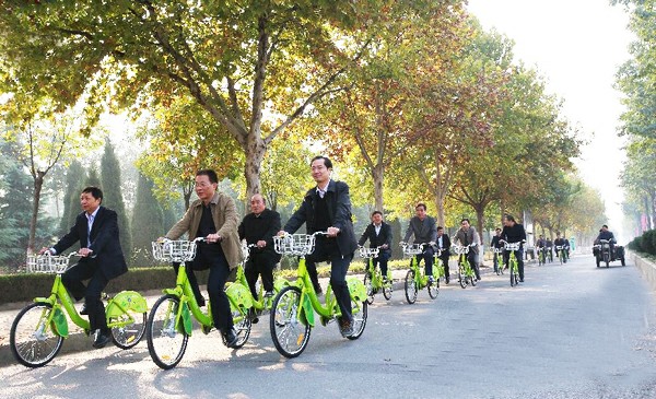 河南省安陽市公共自行車項(xiàng)目實(shí)現(xiàn)“雙贏”