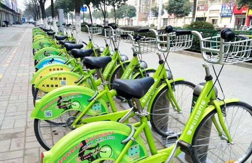 公共自行車成宿州市民出行好搭檔