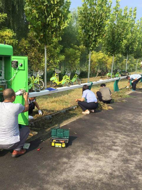 山東省高青縣新增10個公共自行車服務(wù)站點