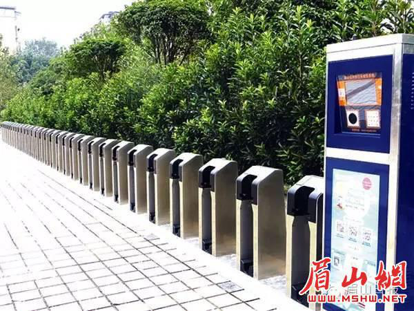 眉山城市公共自行車有望在10月底前投用