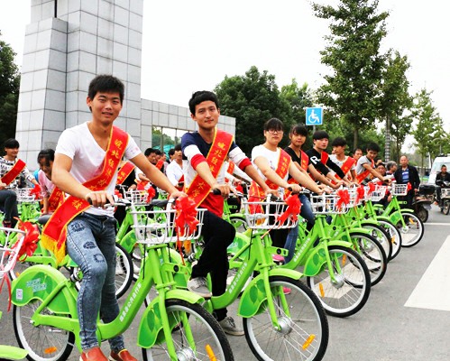 臨泉縣公共自行車運(yùn)營良好 一年累計借還近40萬次