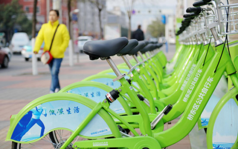 張家口公共自行車助力“綠色出行”