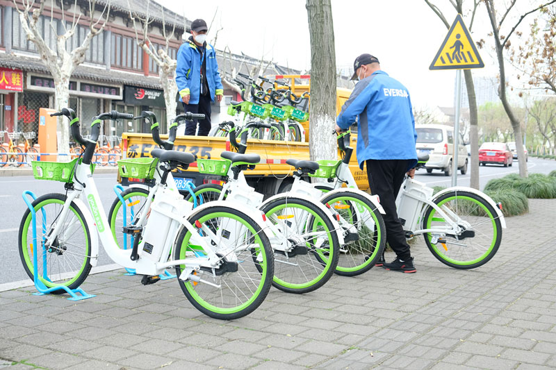 2000輛共享助力自行車(chē)為城市復(fù)蘇