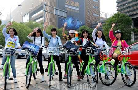 騎車(chē)逛商城，成義烏市民新體驗(yàn)