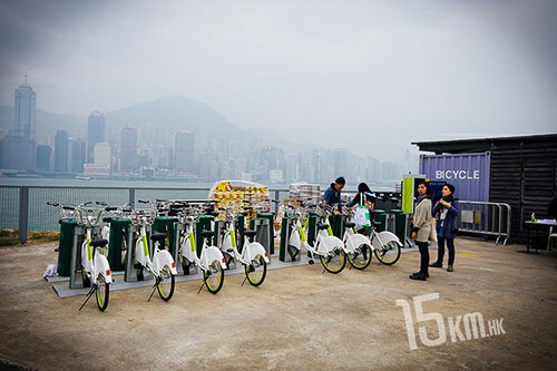 香港bike  sharing曝光--西九海濱長(zhǎng)廊自助單車