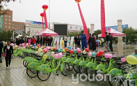 陜西省靖邊公共自行車項(xiàng)目啟動(dòng)運(yùn)營(yíng)