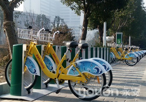 鹽城市區(qū)公共自行車(chē)受市民愛(ài)戴  使用損耗率低