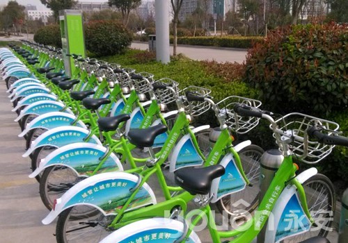 泗洪城區(qū)新增公共自行車網(wǎng)點(diǎn)20個(gè)  車輛500輛